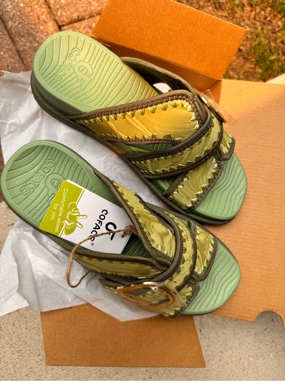 COFACE brand new never worn sandals SIZE 7.5